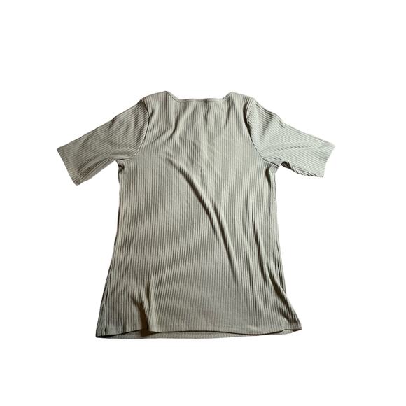 Torrid Ribbed Snap Top Lightish Green - Size 1 (14/16)** - Picture 2 of 5